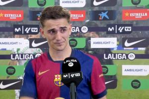 斩获进球！加维当选巴萨vs贝蒂斯全场最佳球员